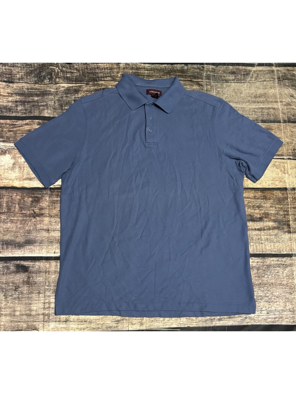 Nordstrom Polo Shirt Mens XL Smartcare Wrinkle Resistant Organic Cotton